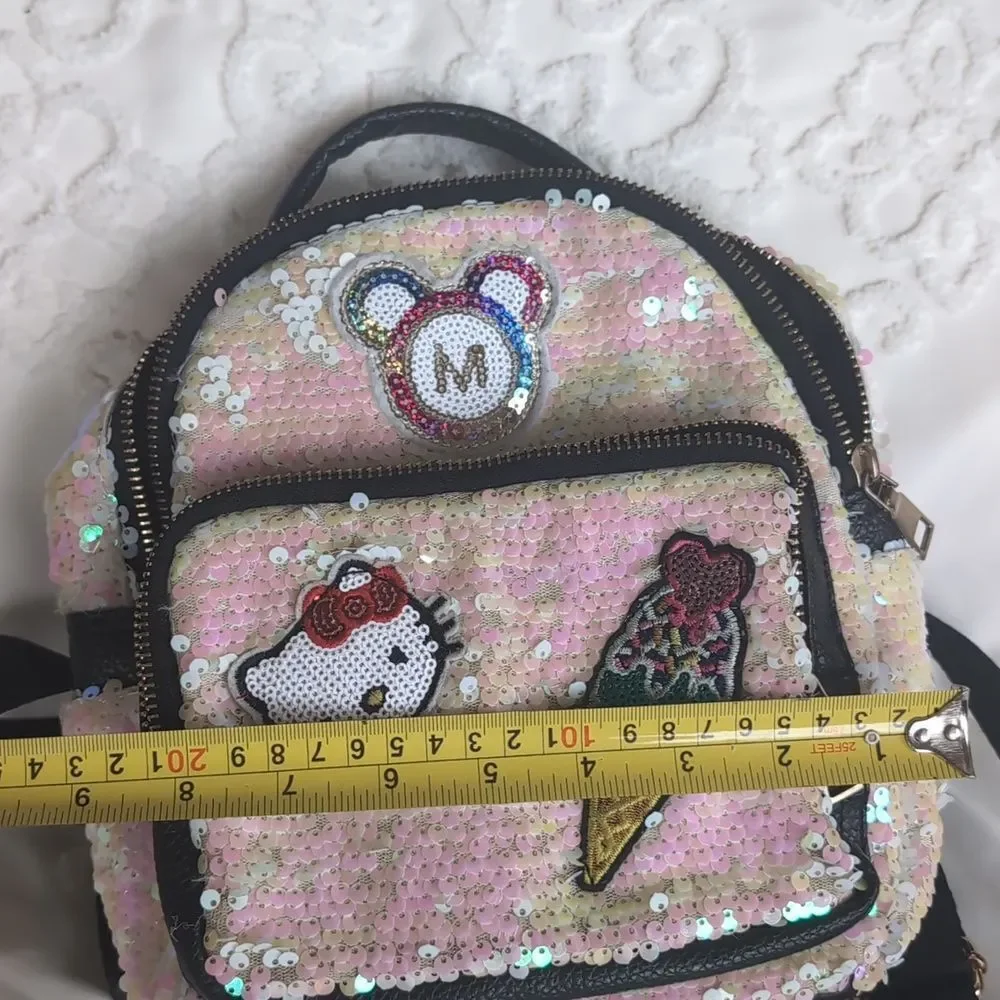 Hello Kitty Small Pink Sequin Backpack 🩷